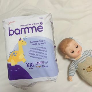 오브맘 밤 프리미엄 아기 기저귀 팬티형 밴드형 — 5점을 준 리뷰어가 2021년 1월 올린 사용 사진