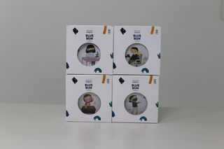 [블루 본 아이노우] 유아용 컬러마스크 40 PCS SET 2중 택 1 — 5점을 준 리뷰어가 2021년 4월 올린 사용 사진