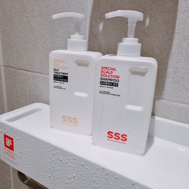 트리플에스 탈모 샴푸 580ml + 실크 트리트먼트 580ml 리뷰 사진