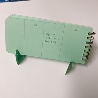 리훈 언더모니터 위클리 플래너 + 다정한 스티커 8mm 원형 칼라 얼굴 표정 1장 — 5점을 준 리뷰어가 2022년 3월 올린 사용 사진