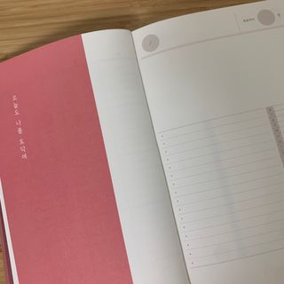 응원과 위로가 필요한 당신에게  리훈 하고싶은말 스터디 플래너 — 4점을 준 리뷰어가 2022년 5월 올린 사용 사진