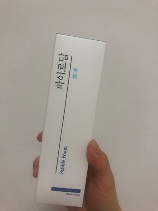 [바이로담] 저자극 약산성버블 폼 폼클렌징 150ml — 5점을 준 리뷰어가 2021년 3월 올린 사용 사진