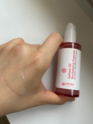 아이앤립 / EYENLIP 아이앤립 연어오일 리바이탈라이징 토너+앰플+크림 3종 세트 — 4.5점을 준 리뷰어가 2021년 4월 올린 사용 사진