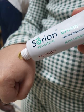 건선/아토/습진/민감성 피부 천연보습진정크림 소리온 크림 & 센시티브 크림 50g — 5점을 준 리뷰어가 2022년 1월 올린 사용 사진