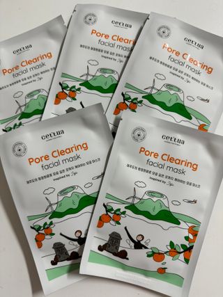 세뚜아(Cettua) [세뚜아] 포어 클리어링 마스크 Cettua Pore Clearing facial mask 5매 — 5점을 준 리뷰어가 2024년 3월 올린 사용 사진