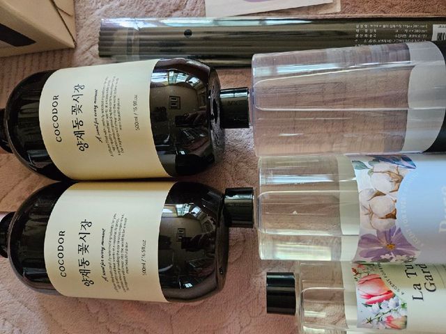 [코코도르] 프리미엄디퓨저500ml_2개입 1ea+리필액500ml*2ea+신향 리필액 200ml*1ea 리뷰 사진