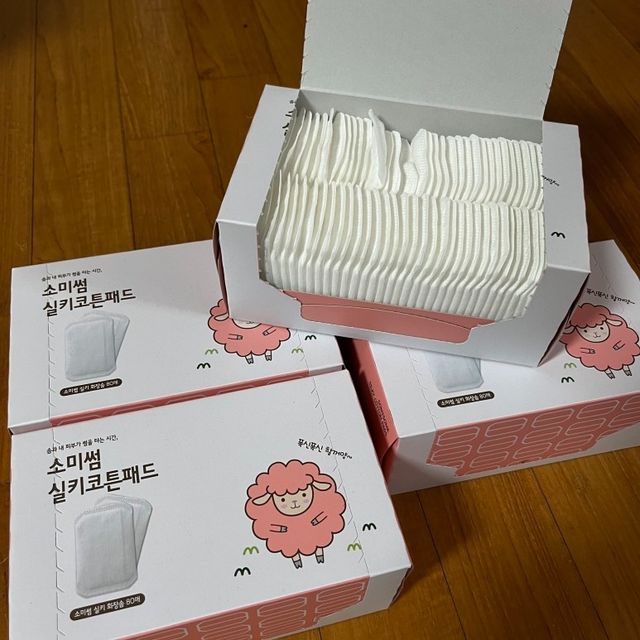 소미썸 실키 화장솜 리뷰 사진