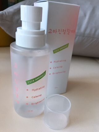 [시카앰플] 묘오한 고마진정할때 진정 스프레이 앰플 150ml — 5점을 준 리뷰어가 2021년 3월 올린 사용 사진