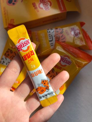 광동생활건강 [광동] 비타500데일리스틱  ★빼빼로데이★ 30포+70포+ 뚱랑이스티커+빼빼로+쇼핑백 — 5점을 준 리뷰어가 2022년 11월 올린 사용 사진