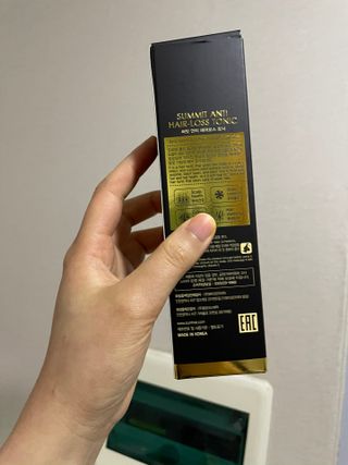 썸헤어 / SUMHAIR 썸헤어 써밋 안티 헤어로스 토닉 — 5점을 준 리뷰어가 2021년 5월 올린 사용 사진