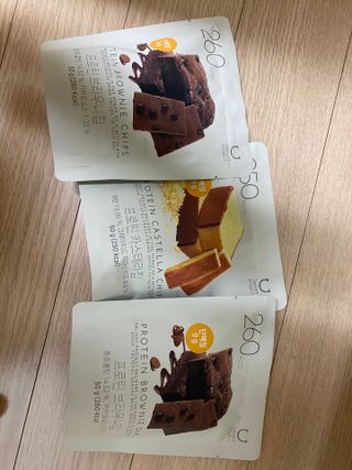 신상품) 딜라이트 프로젝트 프로틴  브라우니칩/ 카스테라칩 총 6EA — 4.5점을 준 리뷰어가 2022년 5월 올린 사용 사진