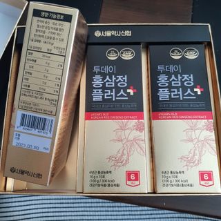 서울약사신협_투데이홍삼정플러스스틱_10g x 30포 — 5점을 준 리뷰어가 2021년 5월 올린 사용 사진