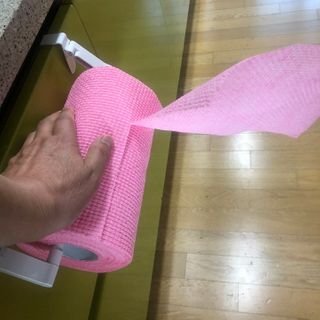위케어 일회용 향균 수세미 50매 2롤 세트 총 100매 Pink — 5점을 준 리뷰어가 2021년 2월 올린 사용 사진