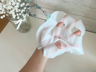 태그스킨 4스텝 주름개선 피부미백 영양 마스크팩 3개 세트(최신버전) — 5점을 준 리뷰어가 2022년 5월 올린 사용 사진