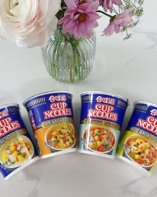 NISSIN 닛신 컵누들  4종 - 씨푸드오리지날, 씨푸드 스파이시, 씨푸드 커리, 씨푸드 XO소스 — 4점을 준 리뷰어가 2022년 2월 올린 사용 사진