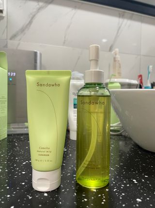 스킨큐어 산다화 울트라 젠틀 약산성 세안제 — 5점을 준 리뷰어가 2023년 3월 올린 사용 사진
