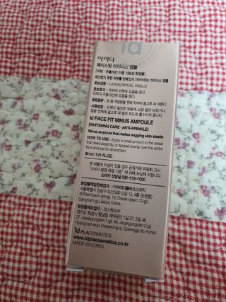 아이디플라코스메틱 아이디 페이스핏 마이너스 앰플 — 5점을 준 리뷰어가 2021년 11월 올린 사용 사진