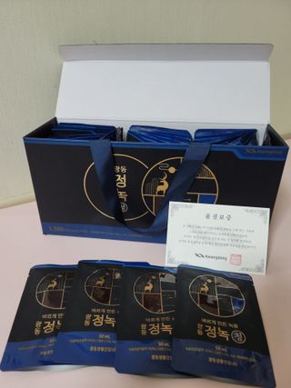 광동생활건강 [광동] 바르게 만든 녹용, 광동정녹청 30포. — 5점을 준 리뷰어가 2022년 6월 올린 사용 사진
