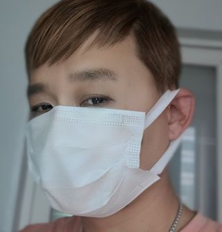 케이퓨리 KF80 덴탈 귀편한 숨쉬기편한 마스크 50매 — 5점을 준 리뷰어가 2022년 10월 올린 사용 사진