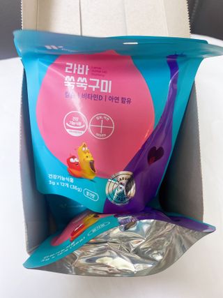 푸름웰니스 라바 쑥쑥구미 36g — 4점을 준 리뷰어가 2022년 3월 올린 사용 사진