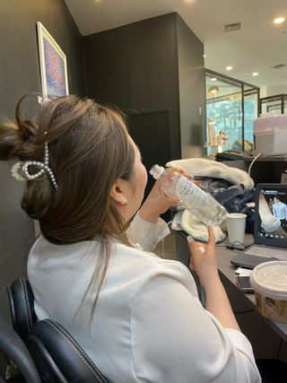 아쿠아스 플레이버워터 ★[아쿠아스] 제로칼로리 플레이버워터 복숭아/청포도 1BOX 20개입 — 5점을 준 리뷰어가 2021년 4월 올린 사용 사진