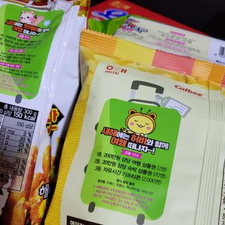 해태제과 2022 호랑이 스낵 5종 세트 — 5점을 준 리뷰어가 2022년 1월 올린 사용 사진