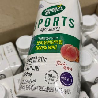 셀렉스스포츠 셀렉스 스포츠 웨이 프로틴 복숭아_ 330ml x 12팩 — 5점을 준 리뷰어가 2021년 7월 올린 사용 사진