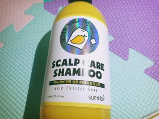 썸헤어 / SUMHAIR 썸헤어 스칼프 케어 샴푸+트리트먼트 트로피컬망고티 — 4.5점을 준 리뷰어가 2021년 7월 올린 사용 사진
