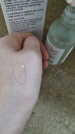 오투에니원 갈락토미세스 리바이탈라이징 프리미엄 화이트닝 에센스 50ml — 5점을 준 리뷰어가 2022년 12월 올린 사용 사진
