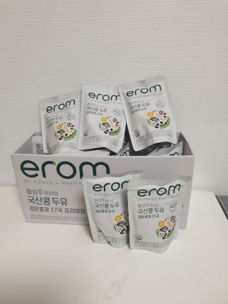 이롬 황성주 박사의 국산콩 두유 검은콩과 17곡 프리미엄 — 5점을 준 리뷰어가 2021년 5월 올린 사용 사진