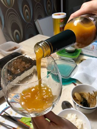 H365 [Kaskein Luomutyrniglögi] 핀란드 전통 무알콜 멀드와인 시벅톤 글로기 — 5점을 준 리뷰어가 2021년 4월 올린 사용 사진
