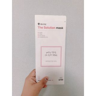 [이지아 마스크] 애니가드 더솔루션마스크 KF80 대형 컬러 4종 — 5점을 준 리뷰어가 2021년 7월 올린 사용 사진