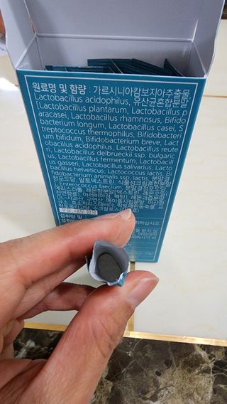 클린24시간 슬림앤유산균 1박스 (3.5g X 15포) — 5점을 준 리뷰어가 2022년 10월 올린 사용 사진
