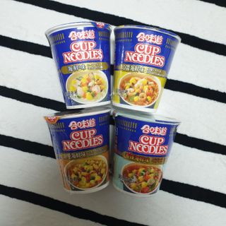 NISSIN 닛신 컵누들  4종 - 씨푸드오리지날, 씨푸드 스파이시, 씨푸드 커리, 씨푸드 XO소스 — 4점을 준 리뷰어가 2022년 2월 올린 사용 사진