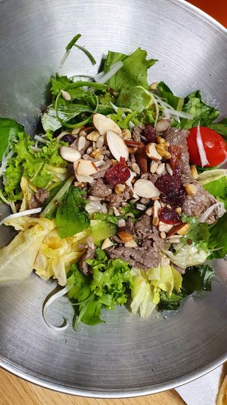 참살이도시락 작심삼일 샐러드도시락 3개 맛보기 새벽배송 또는 택배배송 — 5점을 준 리뷰어가 2021년 8월 올린 사용 사진