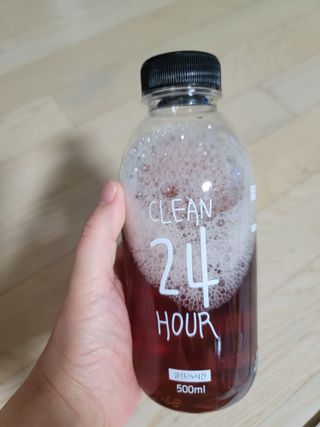 클린24시간 1BOX(5포) + 전용보틀(500ml) — 5점을 준 리뷰어가 2022년 10월 올린 사용 사진