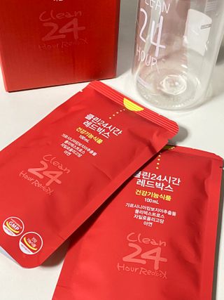 클린24시간 레드박스 1BOX(5포) + 전용보틀(500ml) — 5점을 준 리뷰어가 2024년 2월 올린 사용 사진