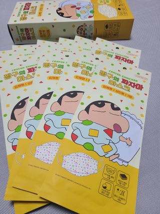 [숨그림] 3D 입체형, 짱구, 무직타이거, 빨강머리앤 우리아이 그리고 내가 쓰는 믿을수있는 케릭터 마스크 — 5점을 준 리뷰어가 2021년 10월 올린 사용 사진