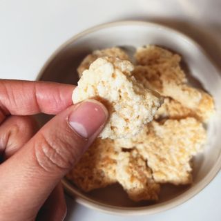 미즈꼬레아 치즈맛 누룽지크리스피 — 4.5점을 준 리뷰어가 2022년 3월 올린 사용 사진