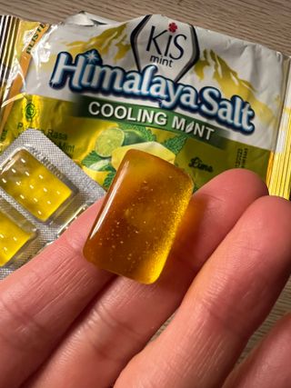 마요라 히말라야 솔트 캔디 2종-페퍼민트 맛, 라임민트 맛 — 5점을 준 리뷰어가 2023년 1월 올린 사용 사진