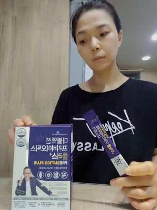 메이준뉴트리 더블액션 프리바이오틱스 플러스+ — 5점을 준 리뷰어가 2021년 7월 올린 사용 사진