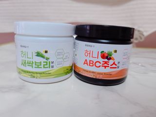 [중소기업유통센터 X 우수소상공인] 허니ABC주스분말90g + 허니새싹보리분말70g 2개세트 — 5점을 준 리뷰어가 2020년 12월 올린 사용 사진