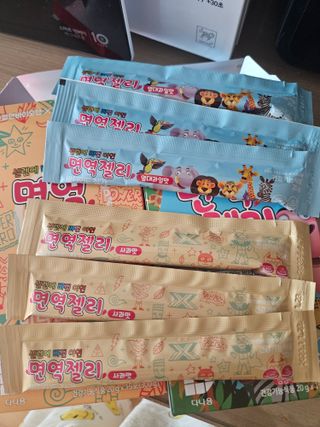 다나음 셀렌에 빠진 아연면역젤리 열대과일맛+사과맛 — 5점을 준 리뷰어가 2023년 8월 올린 사용 사진