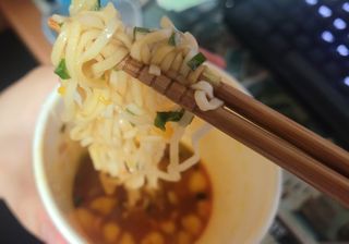 NISSIN 닛신 컵누들  4종 - 씨푸드오리지날, 씨푸드 스파이시, 씨푸드 커리, 씨푸드 XO소스 — 4.5점을 준 리뷰어가 2022년 12월 올린 사용 사진