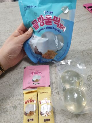 (주) 피치코리아 신기한 물방울떡 젤리 x2개입 — 5점을 준 리뷰어가 2023년 5월 올린 사용 사진