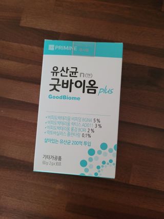 프리마인 유산균 국가지정연구소 선정, 살아있는 생유산균 200억 마리의 힘. 유산균n굿바이옴플러스 — 5점을 준 리뷰어가 2021년 9월 올린 사용 사진