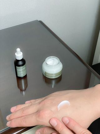 마리엔메이 센서티브 수딩 젤 크림 + 어성초 티트리 추출물 세럼 + 어성초 티트리 모공 클렌징 폼 — 5점을 준 리뷰어가 2021년 9월 올린 사용 사진
