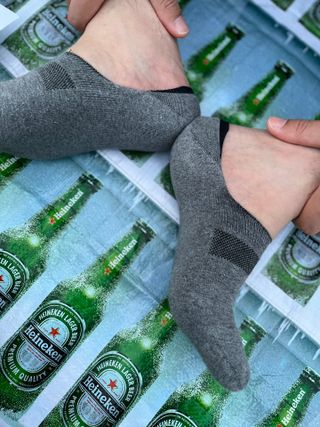 [사이즈가 있는 양말 필로이]남자 덧신 6족 선물 세트_나를 위한 선물or마음을 전하는 선물【 S, M, L, XL】 — 5점을 준 리뷰어가 2022년 6월 올린 사용 사진