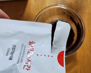 클린24시간 1BOX(5포) + 전용보틀(500ml) — 5점을 준 리뷰어가 2023년 6월 올린 사용 사진