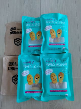 해뜨온 껍질없는 한입아이스 군고구마 120g x 4개 — 5점을 준 리뷰어가 2021년 9월 올린 사용 사진